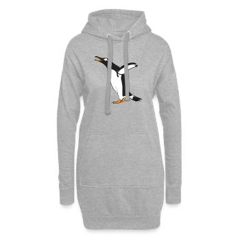 Pingouin - Sweat-shirt à capuche long Femme - gris chiné - Devant