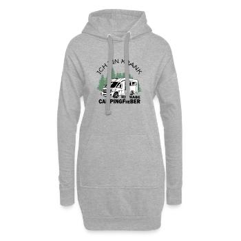 Camping - Hoodie-Kleid - Grau meliert - Vorne