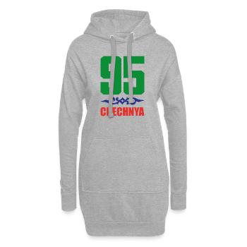 Chechnya Grosny Geschenk Ramsan Kadyrow Noxchi - Hoodie-Kleid - Grau meliert - Vorne