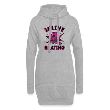 Inline Skating Inline-Skates - Hoodie-Kleid - Grau meliert - Vorne