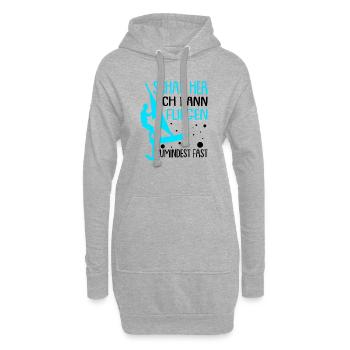 Windsurfen mit Foil Foilsurfen - Hoodie-Kleid - Grau meliert - Vorne