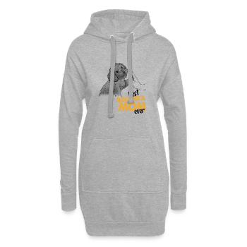 Best Bolonka Mom Ever Bolonka Zwetna Maman - Sweat-shirt à capuche long Femme - gris chiné - Devant