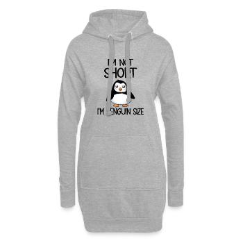 I'm Not Short I'm Penguin Size - Hoodie-Kleid - Grau meliert - Vorne