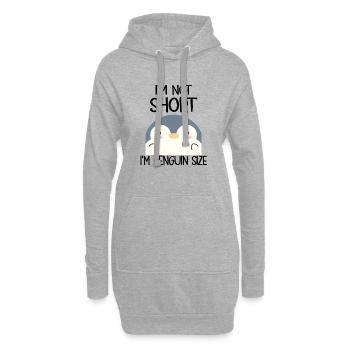 I'm Not Short I'm Penguin Size - Hoodie-Kleid - Grau meliert - Vorne