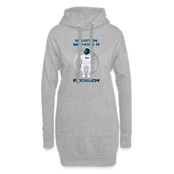 Astronaut - Hoodie-Kleid - Grau meliert - Vorne