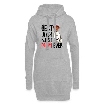 Jack Russell Terrier - Hoodie Dress - heather grey - Front