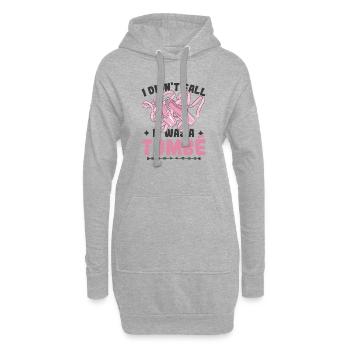 Didn't Fall Tombé Ballerina Love To Dance - Hoodie-Kleid - Grau meliert - Vorne