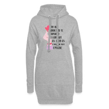 K-Drama Kdrama Korea Südkorea Hallyu K-Drama - Hoodie-Kleid - Grau meliert - Vorne