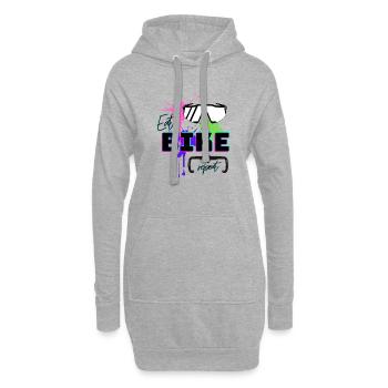 Eat Bike Repeat - Hoodie Dress - heather grey - Front
