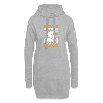 Cyclisme, cyclisme, cyclisme - Sweat-shirt à capuche long Femme - gris chiné - Devant