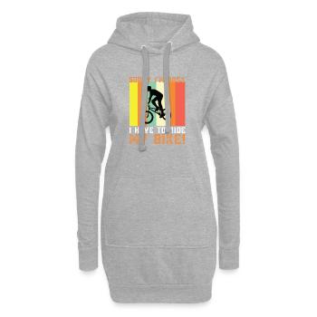 Cyclisme, cyclisme, cyclisme - Sweat-shirt à capuche long Femme - gris chiné - Devant