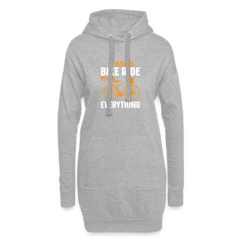 Cyclisme, cyclisme, cyclisme - Sweat-shirt à capuche long Femme - gris chiné - Devant