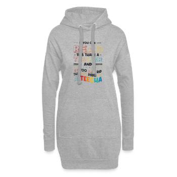 Wenn Sie dies lesen können, danken Sie dem Lehrer - Hoodie-Kleid - Grau meliert - Vorne