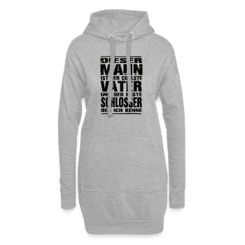 Schlosser - Hoodie-Kleid - Grau meliert - Vorne