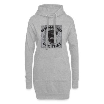 Schottland - Hoodie-Kleid - Grau meliert - Vorne