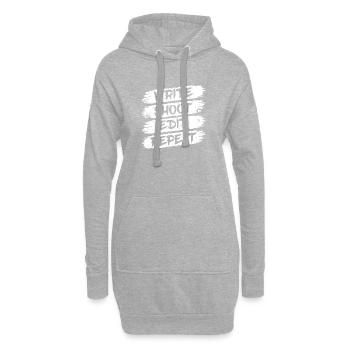 Écrire une répétition de montage de tournage pour les cinéastes - Sweat-shirt à capuche long Femme - gris chiné - Devant