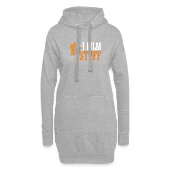 Je filme des choses pour les cinéastes - Sweat-shirt à capuche long Femme - gris chiné - Devant