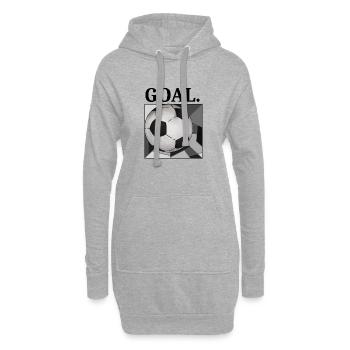 Tournoi de conception de fans de football vintage de football 2022 - Sweat-shirt à capuche long Femme - gris chiné - Devant