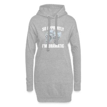 Ich Bin Also Dramatisch Für Musical-fans - Hoodie-Kleid - Grau meliert - Vorne