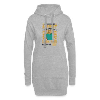 Il devrait être illégal d’avoir l’air si bien - Sweat-shirt à capuche long Femme - gris chiné - Devant