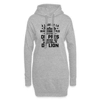 Cadeau D'humour Pour Les Retraités - Sweat-shirt à capuche long Femme - gris chiné - Devant
