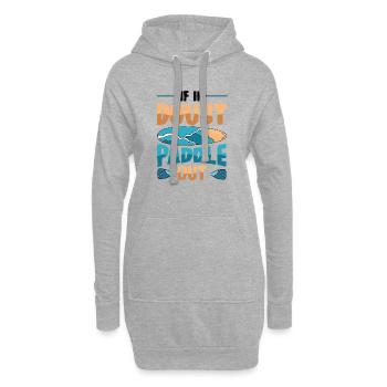 En cas de doute Paddle Out Standup Paddle Board - Sweat-shirt à capuche long Femme - gris chiné - Devant