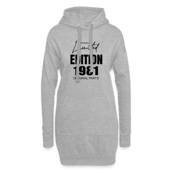 Édition limitée 1981 - Sweat-shirt à capuche long Femme - gris chiné - Devant