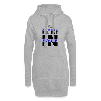 Believe in Boule Boccia Verein Renter Sport - Hoodie-Kleid - Grau meliert - Vorne