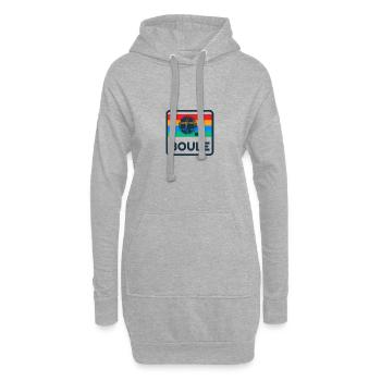 Boule Vintage 80s Design Rétro Boccia Locataire - Sweat-shirt à capuche long Femme - gris chiné - Devant