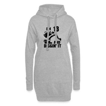 Ich bin 13 und Diggin' It - Hoodie-Kleid - Grau meliert - Vorne