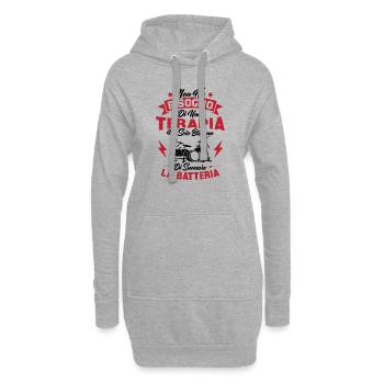 J'ai juste besoin de jouer de la batterie - Sweat-shirt à capuche long Femme - gris chiné - Devant