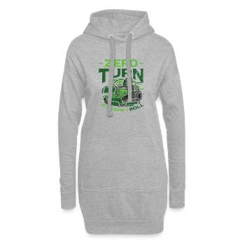 Zero Turn It's How I Roll Lawn Mower - Hoodie Dress - heather grey - Front