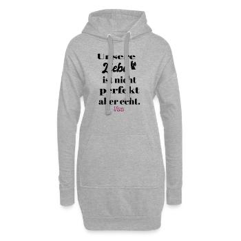Unsere Liebe - Hoodie-Kleid - Grau meliert - Vorne