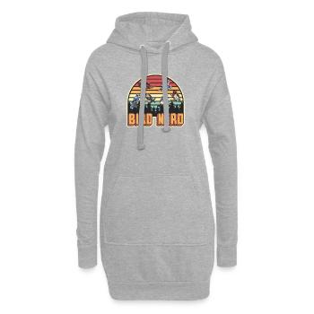 Observation des oiseaux Nerd - Sweat-shirt à capuche long Femme - gris chiné - Devant