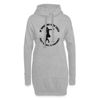 Danse Hobby Dancer Sport Cadeau Danse Sport - Sweat-shirt à capuche long Femme - gris chiné - Devant