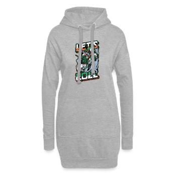 Let´s Roll Sushi Dragon Sushi Rolle - Hoodie-Kleid - Grau meliert - Vorne