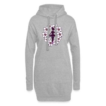 Ballett - Hoodie-Kleid - Grau meliert - Vorne