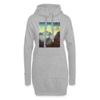 great ART on great PEOPLE - Hoodie-Kleid - Grau meliert - Vorne