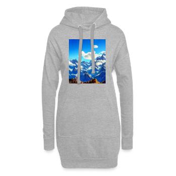 great ART on great PEOPLE - Hoodie-Kleid - Grau meliert - Vorne
