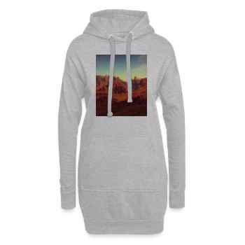 great ART on great PEOPLE - Hoodie-Kleid - Grau meliert - Vorne