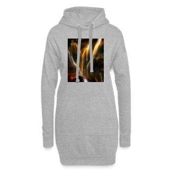 great ART on great PEOPLE - Hoodie-Kleid - Grau meliert - Vorne