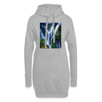 great ART on great PEOPLE - Hoodie-Kleid - Grau meliert - Vorne