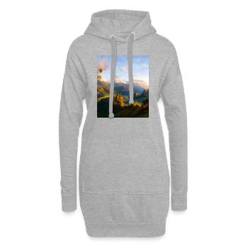 great ART on great PEOPLE - Hoodie-Kleid - Grau meliert - Vorne