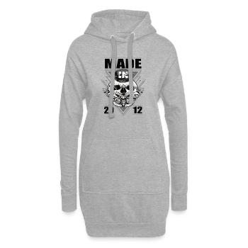 Made in 2012 Vintage Retro Limited Edition - Hoodie-Kleid - Grau meliert - Vorne