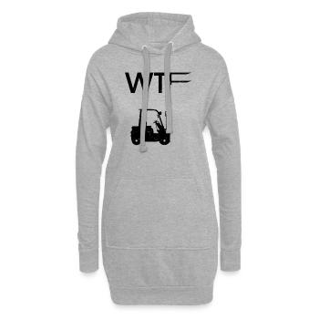 Gabelstapler Lagerist Logistiker Staplerfahrer - Hoodie-Kleid - Grau meliert - Vorne