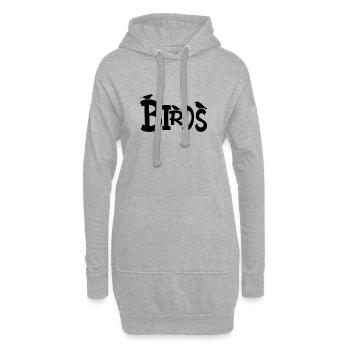 Birds - Budgie - Birdwatcher Gift idea - Hoodie-Kleid - Grau meliert - Vorne