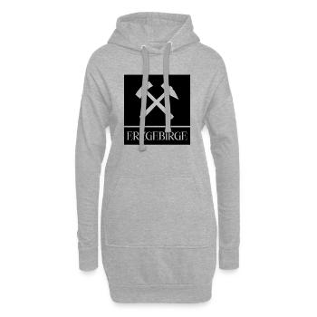 Erzgebirge Bergbau - Hoodie-Kleid - Grau meliert - Vorne