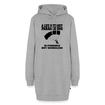 Paragleiter Gleitschirmfliegen Parapente - Sweat-shirt à capuche long Femme - gris chiné - Devant