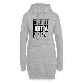 Straight Outta 1994 Geburtstag 1994 Geboren 1994 - Hoodie-Kleid - Grau meliert - Vorne