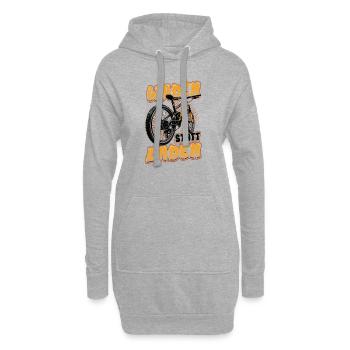 Waden Statt Laden, Mountain Bike, Mtb. - Hoodie-Kleid - Grau meliert - Vorne